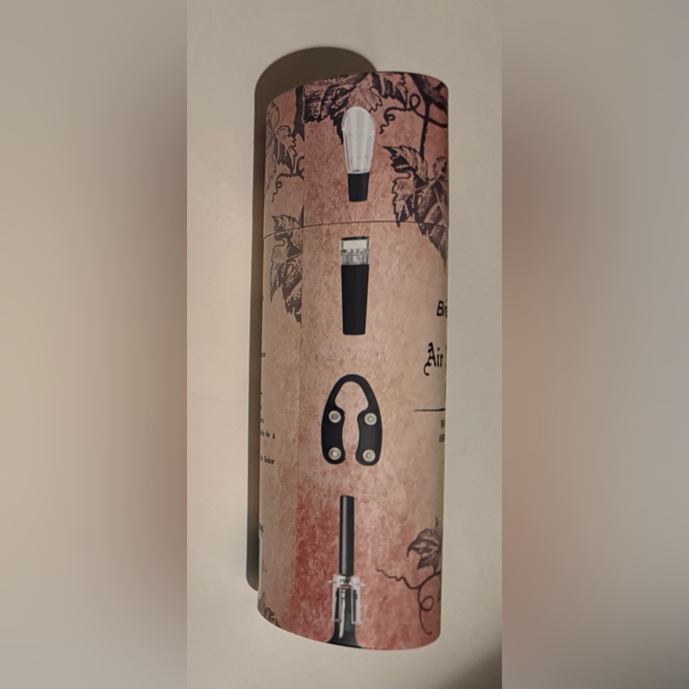 Bar Air Pump Wine Bottle Opener with Foil  Foil Cutter Vacuum Stopper Aerator